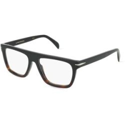 Safilo GmbH David Beckham DB 7096 Herren-Brille inkl. Gläser Vollrand Quadratisch Acetat-Gestell 53/16/145, Schwarz
