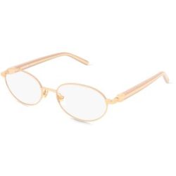DE RIGO Vision D.A.CH. GmbH Furla VFU998 Damen-Brille inkl. Gläser Vollrand Oval Edelstahl-Gestell 53/18/140, Gold
