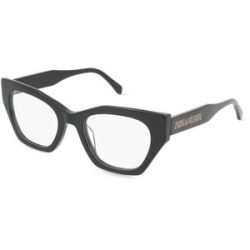 DE RIGO Vision D.A.CH. GmbH Zadig & Voltaire VZV429 Damen-Brille inkl. Gläser Vollrand Geometrisch Kunststoff-Gestell 52/21/140, Schwarz