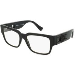 Luxottica Fashion Brillen Vertriebs GmbH Versace VE3350 Herren-Brille inkl. Gläser Vollrand Quadratisch Acetat-Gestell 55/18/140, Schwarz