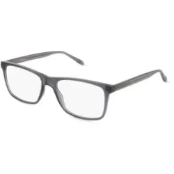 C&S CO. LTD. Fielmann ABC 076 CL Herren-Brille inkl. Gläser Vollrand Quadratisch Acetat-Gestell 55/17/145, Grau