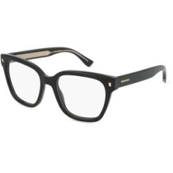 Safilo GmbH Dsquared2  D2 0025 Damen-Brille inkl. Gläser Vollrand Cat Eye Acetat-Gestell 51/18/145, Schwarz