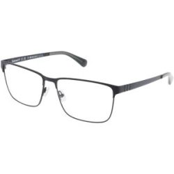 Marcolin Deutschland GmbH Timberland TB50036 Unisex-Brille inkl. Gläser Vollrand Eckig Metall-Gestell 61/16/150, Schwarz