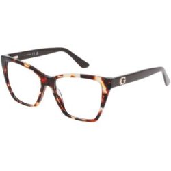 Marcolin Deutschland GmbH Guess GU50235 Unisex-Brille inkl. Gläser Vollrand Quadratisch Kunststoff-Gestell 52/15/0, Havanna