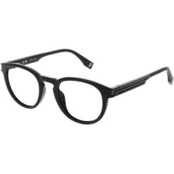 DE RIGO Vision D.A.CH. GmbH Police VPLU54 Herren-Brille inkl. Gläser Vollrand Panto Kunststoff-Gestell 49/21/150, Schwarz