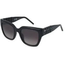 DE RIGO Vision D.A.CH. GmbH Escada SESG36 Damen-Sonnenbrille Vollrand Quadratisch Kunststoff-Gestell, Schwarz