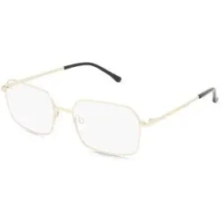 Matt Optical Co., LTD. Fielmann MO 001 CL MATTHIAS Herren-Brille inkl. Gläser Vollrand Quadratisch Edelstahl-Gestell 54/18/145, Gold