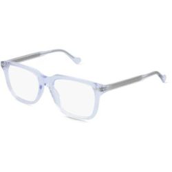 Kering Eyewear Spa Gucci GG0737O Herren-Brille inkl. Gläser Vollrand Eckig Acetat-Gestell 53/18/150, Kristall