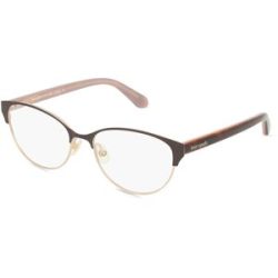 Safilo GmbH Kate Spade EMELYN Damen-Brille inkl. Gläser Vollrand Panto Metall-Gestell 52/16/140, Braun