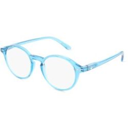 Optim OKIDOKI SAMMY Reader Unisex-Fertiglesebrille Vollrand Panto Kunststoff-Gestell, Blau