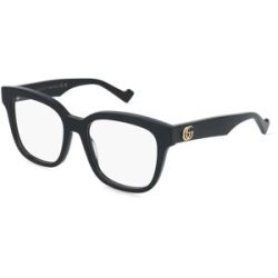 Kering Eyewear Spa Gucci GG0958O Damen-Brille inkl. Gläser Vollrand Eckig Acetat-Gestell 52/18/145, Schwarz