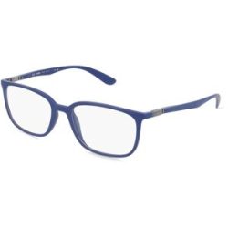 Luxottica Fashion Brillen Vertriebs GmbH Ray-Ban RX7208 Unisex-Brille inkl. Gläser Vollrand Quadratisch Acetat-Gestell 52/18/145, Blau