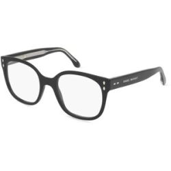 Safilo GmbH Isabel Marant IM 0021 Damen-Brille inkl. Gläser Vollrand Butterfly Acetat-Gestell 52/20/145, Schwarz