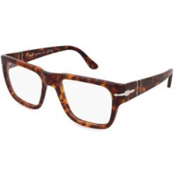 Luxottica Fashion Brillen Vertriebs GmbH Persol 0PO3348V Unisex-Brille inkl. Gläser Vollrand Quadratisch Acetat-Gestell 55/20/145, Havanna