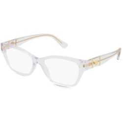 Luxottica Fashion Brillen Vertriebs GmbH Versace VE3344 Damen-Brille inkl. Gläser Vollrand Cat Eye Acetat-Gestell 52/16/140, Transparent