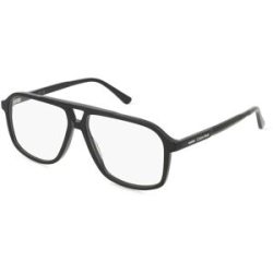 Marchon Germany GmbH Calvin Klein CK24518 Unisex-Brille inkl. Gläser Vollrand Pilot Acetat-Gestell 57/13/145, Schwarz