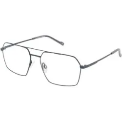 Eschenbach Optik GmbH Eschenbach 822019 Herren-Brille inkl. Gläser Vollrand Pilot Titan-Gestell 57/16/140, Blau