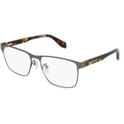 Marcolin Deutschland GmbH Adidas Originals OR5062 Unisex-Brille inkl. Gläser Vollrand Quadratisch Metall-Gestell 55/16/140, Grau