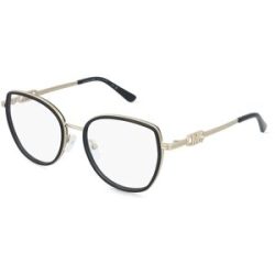 Luxottica Fashion Brillen Vertriebs GmbH Michael Kors MK3101 KIAWAH Damen-Brille inkl. Gläser Vollrand Rund Metall-Gestell 53/18/140, Schwarz