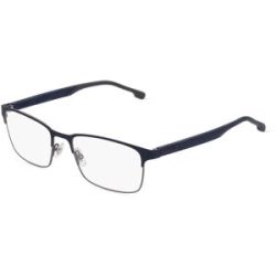 Safilo GmbH Carrera 8869 Herren-Brille inkl. Gläser Vollrand Quadratisch Metall-Gestell 55/18/145, Blau