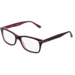Luxottica Fashion Brillen Vertriebs GmbH Ray-Ban RX5428 Unisex-Brille inkl. Gläser Vollrand Quadratisch Acetat-Gestell 53/17/145, Braun