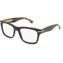 Safilo GmbH Boss 1720 Herren-Brille inkl. Gläser Vollrand Eckig Acetat-Gestell 53/20/150, Havanna
