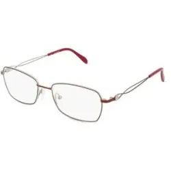 Suncute Industries Co., Ltd. Fielmann MC 533 TR Damen-Brille inkl. Gläser Vollrand Quadratisch Metall-Gestell 52/17/135, Grau