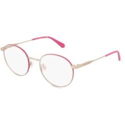 Marchon Germany GmbH Calvin Klein Jeans CKJ21215 Unisex-Brille inkl. Gläser Vollrand Rund Metall-Gestell 49/20/145, Pink