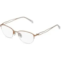 Charmant HongKong Fielmann CHARME 0837 TR Damen-Brille inkl. Gläser Halbrand Quadratisch Titan-Gestell 50/18/135, Gold