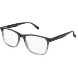 C&S CO. LTD. Fielmann ABC 075 FLEX CL Herren-Brille inkl. Gläser Vollrand Quadratisch Acetat-Gestell 54/17/145, Grau