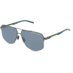DE RIGO Vision D.A.CH. GmbH Porsche Design P8943 Herren-Sonnenbrille Vollrand Quadratisch Metall-Gestell, Grau
