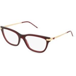 Luxottica Fashion Brillen Vertriebs GmbH Emporio Armani EA3262 Damen-Brille inkl. Gläser Vollrand Cat Eye Acetat-Gestell 54/17/140, Rot