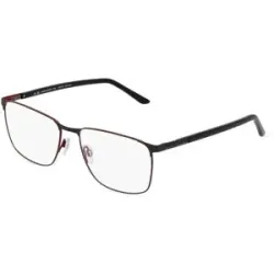 FERDINAND MENRAD GmbH & Co KG Jaguar 3103 Unisex-Brille inkl. Gläser Vollrand Quadratisch Metall-Gestell 60/18/150, Schwarz