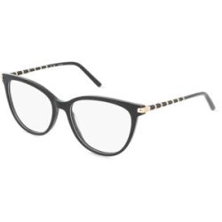 DE RIGO Vision D.A.CH. GmbH Escada VESE42 Unisex-Brille inkl. Gläser Vollrand Butterfly Acetat-Gestell 54/16/140, Schwarz