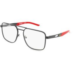 Luxottica Fashion Brillen Vertriebs GmbH Scuderia Ferrari FZ7005 Herren-Brille inkl. Gläser Vollrand Quadratisch Metall-Gestell 56/17/145, Schwarz