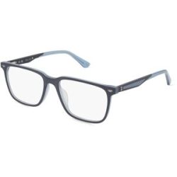 DE RIGO Vision D.A.CH. GmbH Police POIVPLF01 Unisex-Brille inkl. Gläser Vollrand Quadratisch Kunststoff-Gestell 54/17/145, Blau