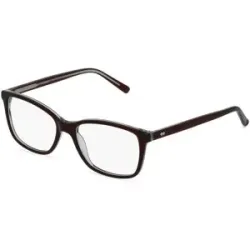 Wenzhou Lidong Optical Manufacture Co., Ltd. Fielmann LD 006 CL Damen-Brille inkl. Gläser Vollrand Quadratisch Acetat-Gestell 52/16/135, Rot