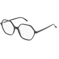 C&S CO. LTD. Fielmann ABC 092 FA EMMA Damen-Brille inkl. Gläser Vollrand Geometrisch Acetat-Gestell 55/16/145, Schwarz