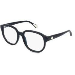 Luxottica Fashion Brillen Vertriebs GmbH Moncler ME2027 Unisex-Brille inkl. Gläser Vollrand Quadratisch Acetat-Gestell 55/19/145, Schwarz