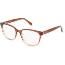 Safilo GmbH Fossil 7200 Damen-Brille inkl. Gläser Vollrand Eckig Acetat-Gestell 53/17/140, Braun