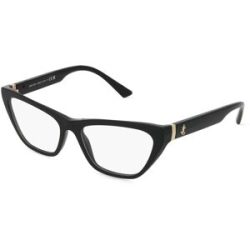Luxottica Fashion Brillen Vertriebs GmbH Jimmy Choo 0JC3014 Damen-Brille inkl. Gläser Vollrand Cat Eye Acetat-Gestell 54/16/140, Schwarz