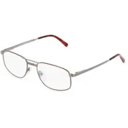 Optic Prima HK Fielmann OPH 9569 FLEX CL Herren-Brille inkl. Gläser Vollrand Quadratisch Metall-Gestell 56/19/145, Grau