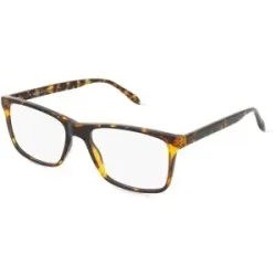 C&S CO. LTD. Fielmann ABC 076 CL Herren-Brille inkl. Gläser Vollrand Quadratisch Acetat-Gestell 55/17/145, Havanna