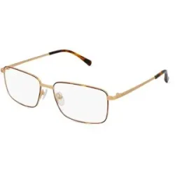 Wenzhou Bada Optical Co. , LTD Fielmann BD 555 CL Herren-Brille inkl. Gläser Vollrand Quadratisch Edelstahl-Gestell 58/16/145, Gold