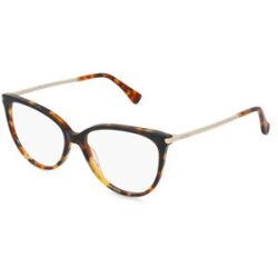 Marcolin Deutschland GmbH Max Mara MM5247 Damen-Brille inkl. Gläser Vollrand Cat Eye Acetat-Gestell 53/15/145, Havanna