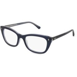 Luxottica Fashion Brillen Vertriebs GmbH Ray-Ban 0RX5433 Damen-Brille inkl. Gläser Vollrand Quadratisch Acetat-Gestell 50/19/140, Blau