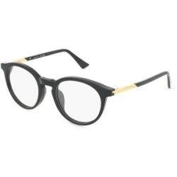 Kering Eyewear Spa Bottega Veneta BV1335OA Unisex-Brille inkl. Gläser Vollrand Panto Acetat-Gestell 50/21/145, Schwarz