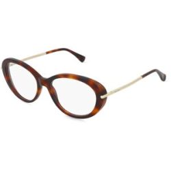 Marcolin Deutschland GmbH Max Mara MM5227 Damen-Brille inkl. Gläser Vollrand Geometrisch Acetat-Gestell 54/17/140, Havanna