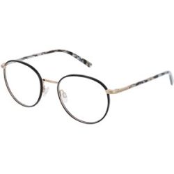 Eschenbach Optik GmbH Marc O'Polo 502176 Damen-Brille inkl. Gläser Vollrand Panto Metall-Gestell 50/19/145, Schwarz