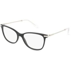 Luxottica Fashion Brillen Vertriebs GmbH Swarovski SK2010 Damen-Brille inkl. Gläser Vollrand Quadratisch Acetat-Gestell 54/17/140, Schwarz